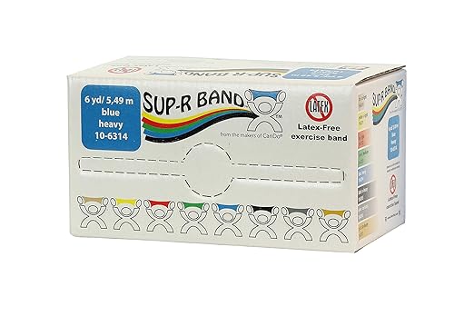 CanDo Sup-R Band Latex Free Exercise Band 6 Yard 4, Heavy