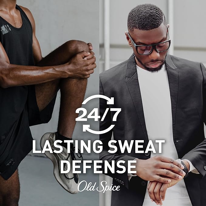 Old Spice Antiperspirant Deodorant for Men, 24/7 Sweat & Odor Protection, 24/7 Lasting Freshness, Invisible Solid, Steel Titan with Aged Oak Scent, 2.6 oz (Pack of 6)