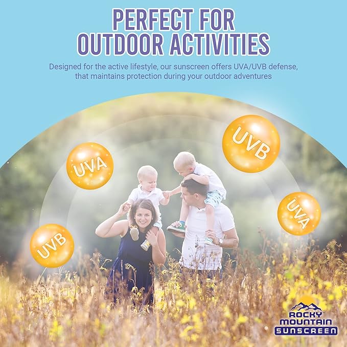 Rocky Mountain Sunscreen SPF 30 Lotion | Broad Spectrum UVA/UVB Protection | Hawaii 104 Reef Act Compliant (Oxybenzone & Octinoxate Free) | Water Resistant 80 Min. | Quart with Pump (32 Fl Oz)