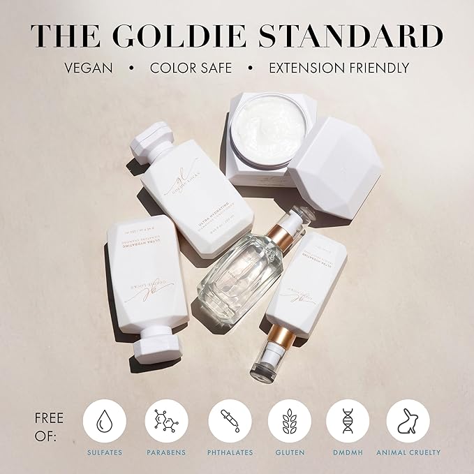 Goldie Locks Signature Hair Serum - Anti-Frizz and Humidity Control - Lightweight Shine Enhancer - Safe for Extensions and Color-Treated Hair - Protein-Free - 1.7 fl oz