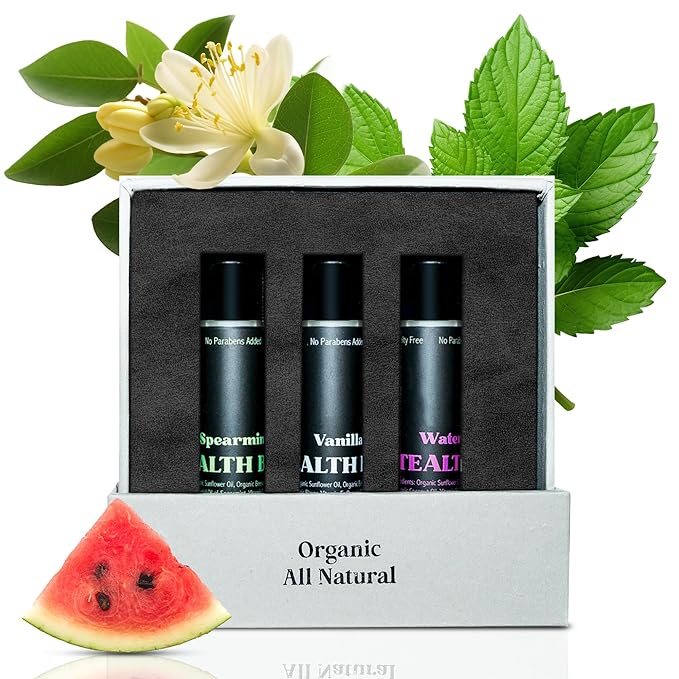 Stealth Balms Organic Variety Lip Balm - SPF 15 Sun Protection, Moisturizing Lip Balm, Includes Watermelon, Vanilla and Mint Lip Balms, Chapstick & Smooth Chapped Lips, 3-Pack