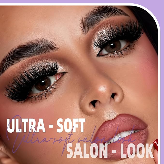 B&Q Fluffy Lash Clusters Kit UltraSoft Cluster Eyelash Extensions, 100+150D Volume Eyelash clusters 10-18mm Lash Extension Kit, D Curl Individual Lashes kit with lash Applicator Tool (100+150D Set)