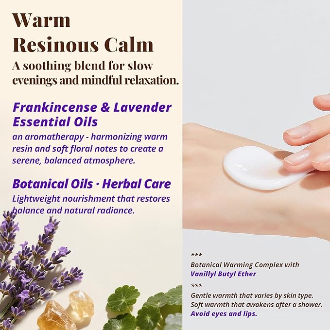 JANICORN Frankincense & Lavender Aromatherapy Body & Massage Lotion, Hydrating Moisture with a Warm Resinous-Floral Essential Oil Aroma for a Gentle Self-Care Experience, 3.4 fl oz / 100 ml