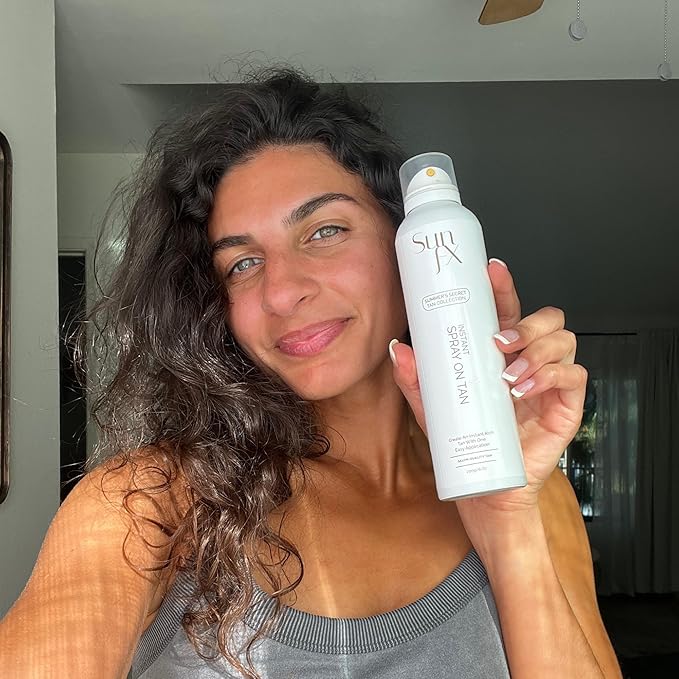 SunFX Summer's Secret Instant Self-Tanning Bronzing Spray, Medium-Dark, 8oz (200g) – Streak-Free Natural Glow, Fast-Drying, Long-Lasting Tan (4 Pack)
