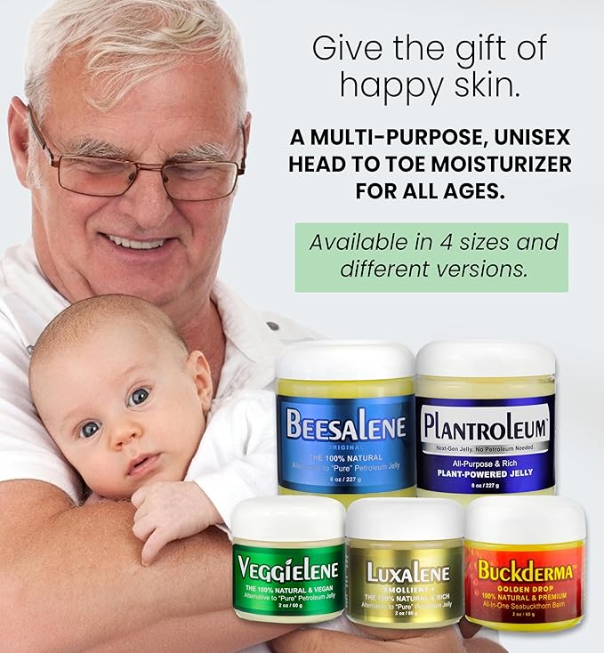 Beesaluxe Veggielene - 100% Natural, Vegan & Hypoallergenic Alternative to Petroleum Jelly - Unpetroleum - Lips, Hands, Baby, Makeup Remover and More (2 Ounce)