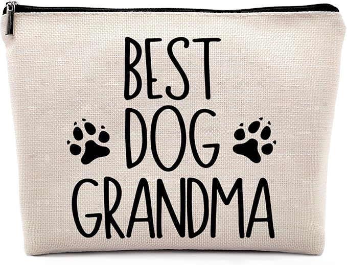 Dwept Best Grandma Cosmetic Case, Toiletry Bag - Makeup Bag for Women & Birthday from Granddaughter or Grandson
