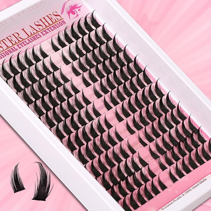 Lash Clusters Lash Spikes Eyelash Clusters Volume Long 12-18mm Individual Lashes DIY Spiky Lash Extension Mega Cluster Eyelash Extensions Mink Strips Lashes Thick