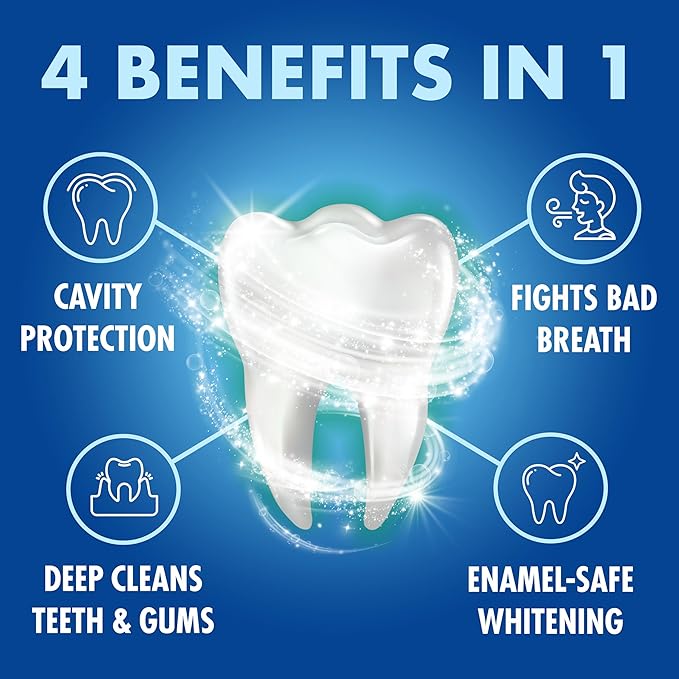 ARM & HAMMER Toothpaste Plus TheraBreath Breath Fresheners, Invigorating ICY Mint Flavor, Whitening Anticavity Fluoride Toothpaste for Bad Breath, 5.5 Oz (Pack of 2)