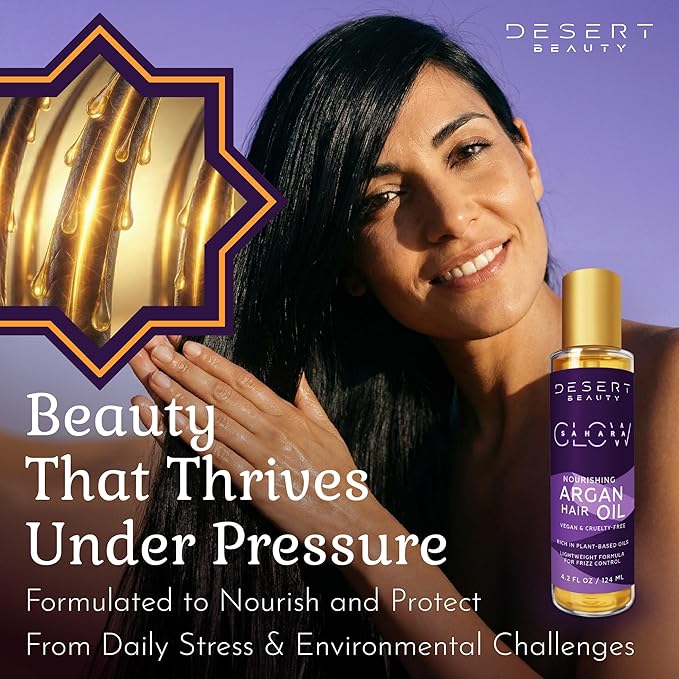 Argan Oil, 4 oz, Hair Oil Treatment for Dry Damaged Hair, Leave-in Conditioner, Hydrating, Strengthens, Natural, Cruelty Free (2 Pack)
