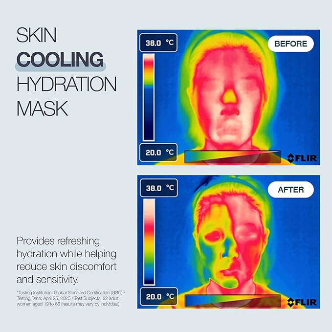 POESIA EGF Cooling + Recovery Sheet Mask Set – -8°C Instant Chill | Korean Pore-Refining Face Mask with Allantoin, Witch Hazel & Ceramides | 5 Sheets | Soothes, Brightens, Tightens