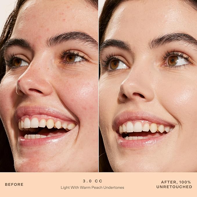 Tower 28 Swipe Serum Concealer - Hydrating Medium-Full Coverage Concealer + Under Eye Brightener - Skin Care Infused Makeup with Hyaluronic Acid + Soothing Centella - 3.0 Light/Warm Peach (0.22 oz)
