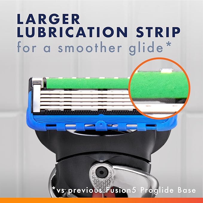 Gillette Fusion ProGlide Razor for Men, Handle + 4 Blade Refills, Plastic/Acrylic Handle