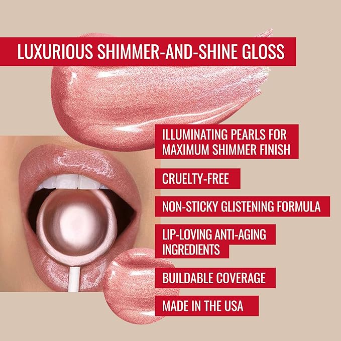Runway Rogue LuxGloss Kit with Moisturizing Lip Gloss Tube, Strike a Pose and Lip Liner Pencil, Work it Babe