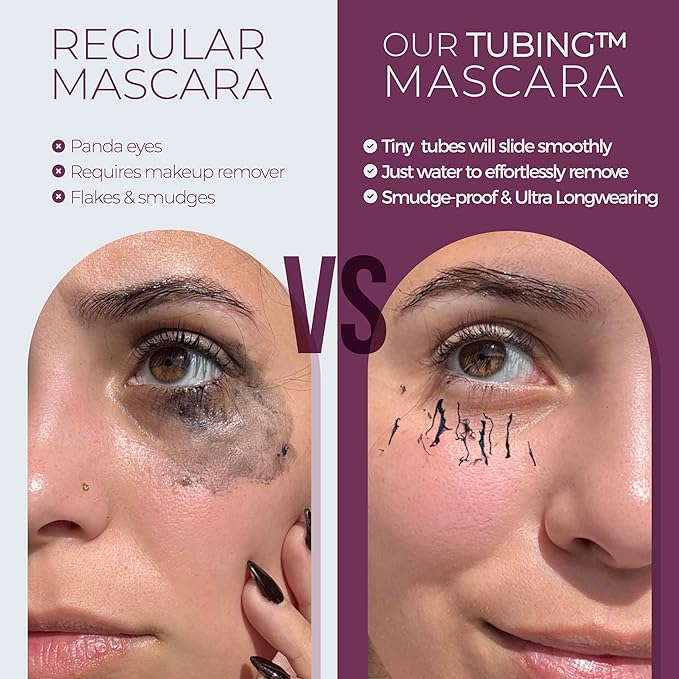 Blinc Lash Extension Tubing Mascara – Striking Length & Definition, Curling, Longwear, Smudge & Flake Proof, Nourishing, Sensitive Eyes Safe, Washable, Vegan