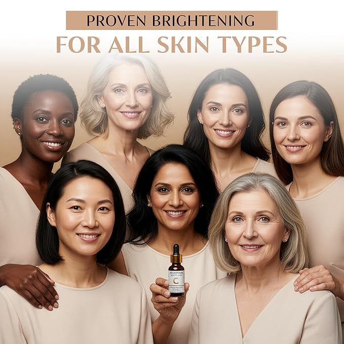 Billionaire Beauty Labs Vitamin C Serum for Face with Hyaluronic Acid, Vitamin E & Botanical Extracts – Advanced Facial Serum for Radiance, Hydration & Smoother Skin, 30ml
