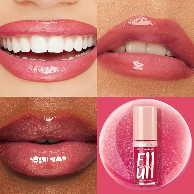 Lip Glow Oil Hydrating 6 Colors, Moisturizing & Glow