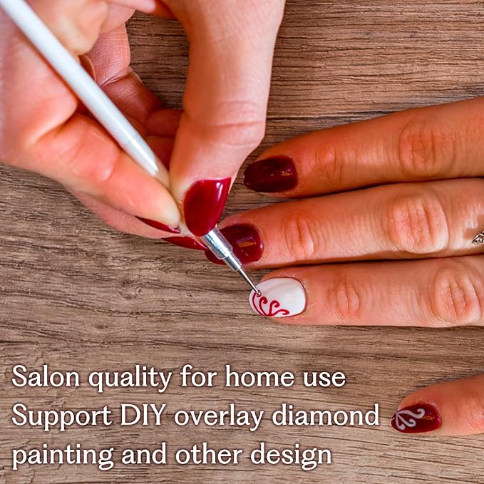 15ML Gel Nail Polish Pure Sheer Same Color Same Bottle Soak Off Gel Polish Art Manicure Salon DIY at Home for Women (Cherry Wine) 1PCS