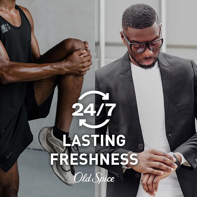 Old Spice Aluminum Free Deodorant for Men, 24/7 Odor Protection, 24/7 Freshness & Lasting Scent, Swagger with Cedarwood Scent, 3.8 oz