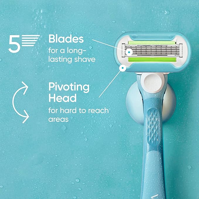 Gillette Venus Womens Razor Blade Refills, Venus Extra Smooth 4 Count and Venus Deluxe Smooth Sensitive 2 Count, 6 Total Refills