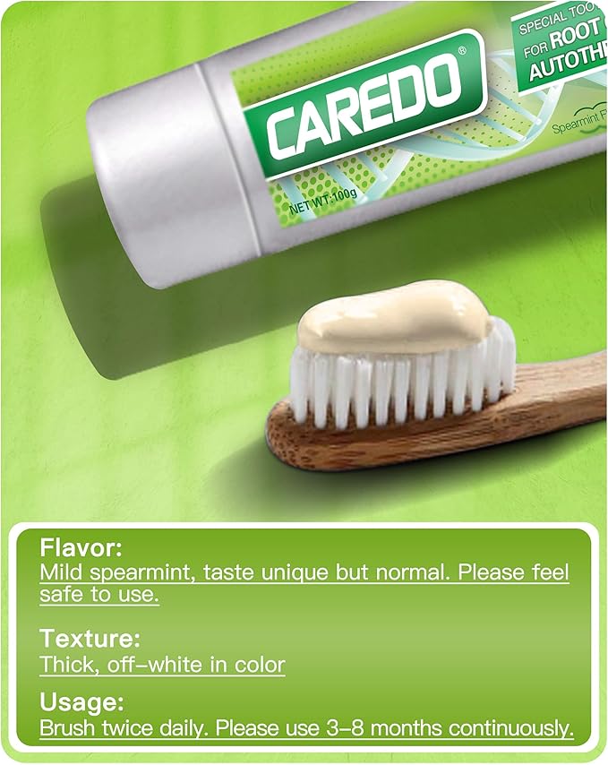 Toothpaste Gum Repair for Avoid Root Canal Therapy, Gingivitis Toothpaste fit Gum Care Pulpitis Pain, Mint Flavored 3.5 Oz x 2 Tubes, Both fit Youth Middle-Age & Elders Gift