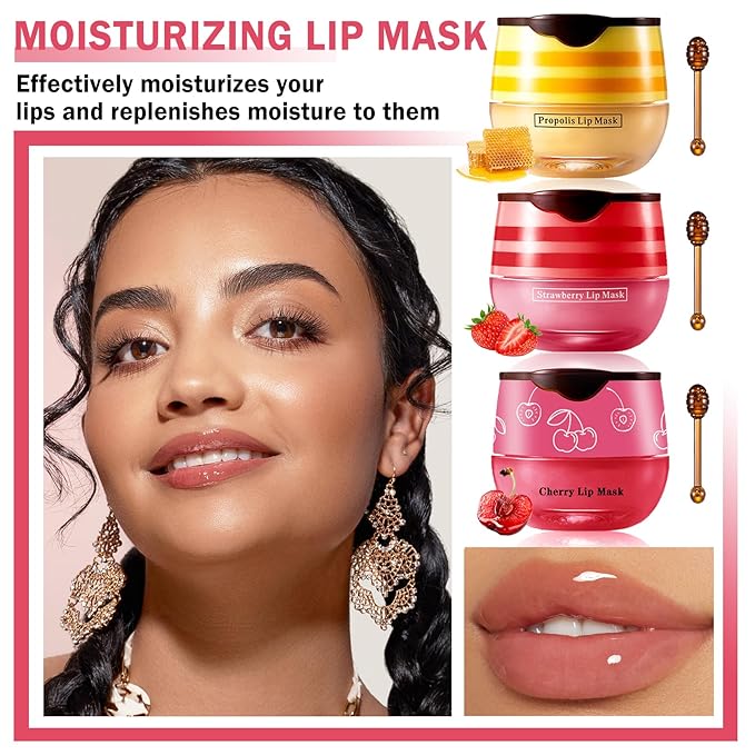 NVLEPTAP 3PCS Bee Lip Balm Honey