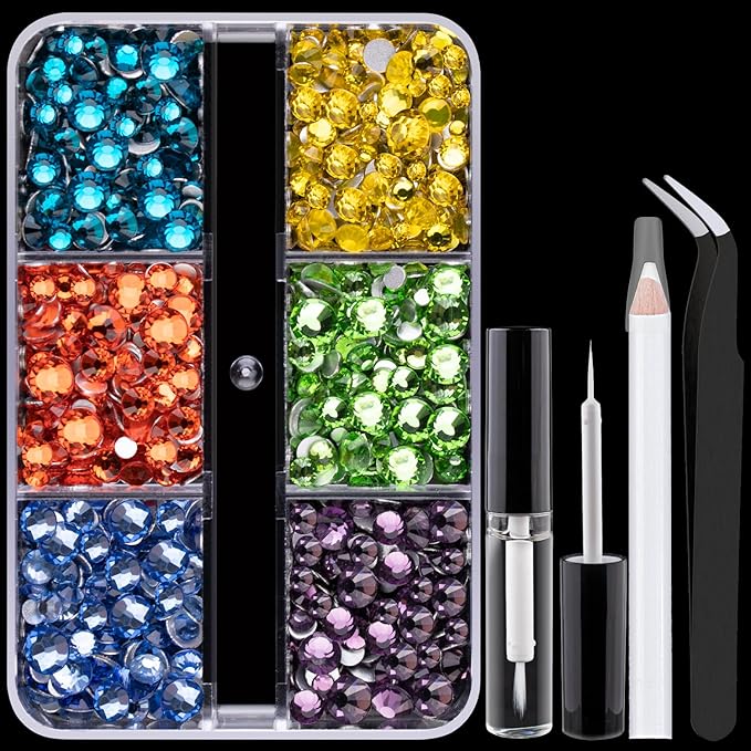 Colorful Face Gems for Makeup Set,