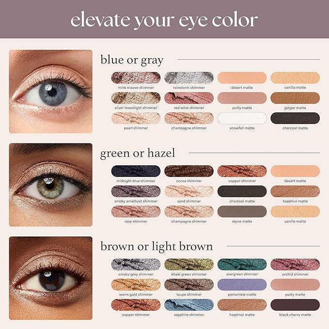Julep Eyeshadow 101 Cream-to-Powder Waterproof Shadow Stick – Smoky Tawny Matte – Long-Lasting, Crease-Proof, Muted Brown Matte Eyeshadow with Built-in Smudger