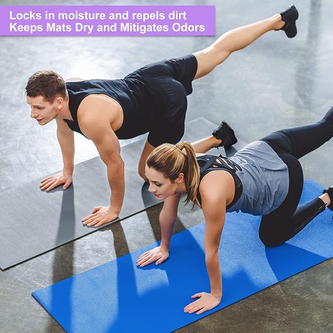Funtery 3 mm Thick Yoga Mat Exercise Workout Mat Non Slip Fitness Pad for Women Gym Home Yoga Pilates