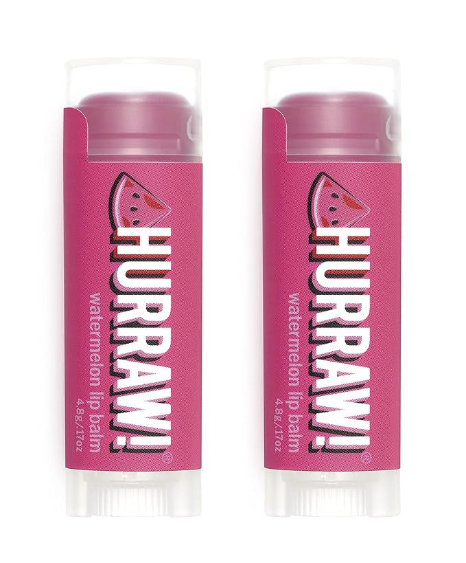 Hurraw! Watermelon Lip Balm, 2 Pack: Palm