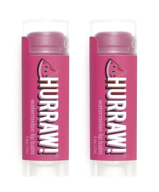 Hurraw! Watermelon Lip Balm, 2 Pack: Palm