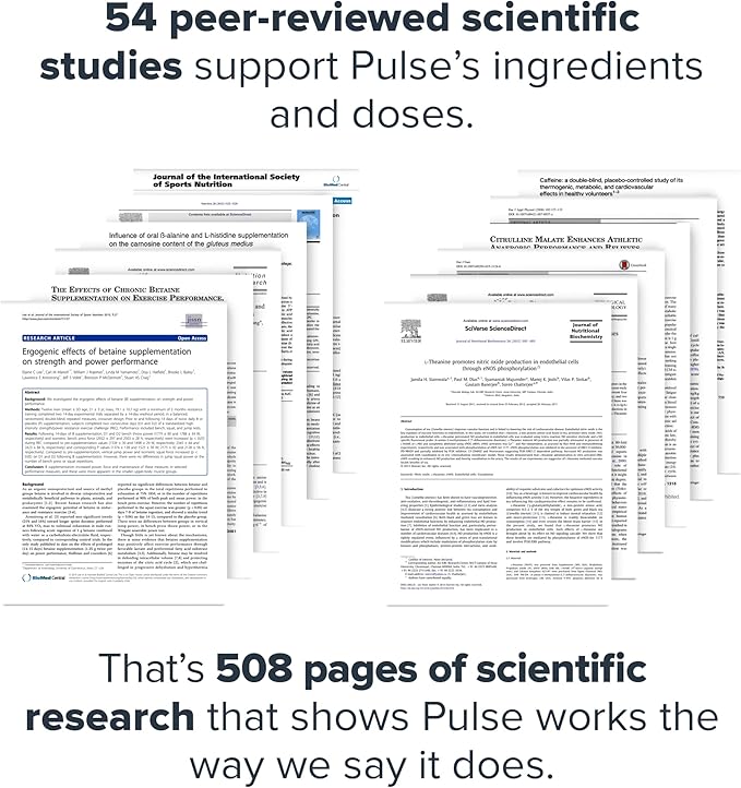 LEGION Pulse Pre Workout Supplement - All Natural Nitric Oxide Preworkout Drink to Boost Energy, Creatine Free, Naturally Sweetened, Beta Alanine, Citrulline, Alpha GPC (Caffeine Free Fruit Punch)