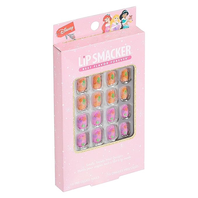 Lip Smacker Disney Princess Holiday Press On Nails Stocking