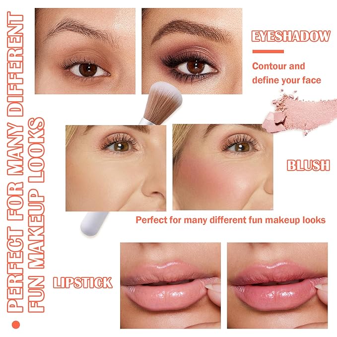 Blush Palette,Shimmer Silky Matte Blush Powder Palette,Professional Cute Face