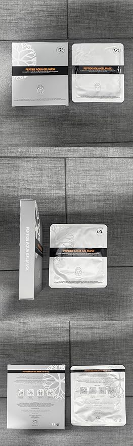 Clinical Resolution CRL Peptide Aqua Gel Mask 5 Pack Instant Hydration, Soothing & Cooling, Helps Comfort Skin After Professional Treatments, for a Refreshed, Healthy-Looking Complexion