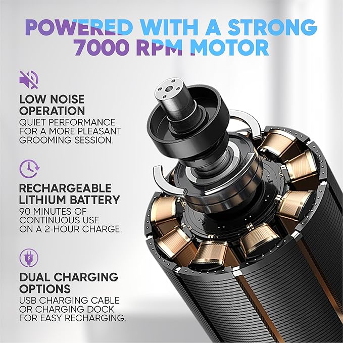 Body Hair Trimmer for Men and Women, Ball and Groin Trimmer, Bikini Trimmer, Pubic Hair, Manscaping, Waterproof, Wireless Grooming, Body Shaver, Manscape (Blue)