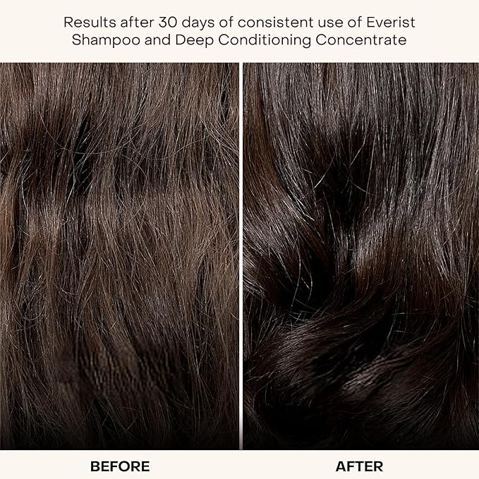 Everist The Haircare Meets Skincare Set, Includes Shampoo & Deep Conditioner Concentrates, Strengthens & Repairs Hair, Hydrates & Soothes Scalp, Plant-Based & Color-Safe, 3.4 fl oz Each, Tins