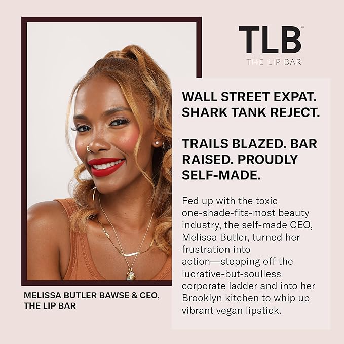 The Lip Bar - Nonstop Liquid Matte Lipstick 3-Pack, Bawse Lady (Blue Red), Rich Auntie (Deep Berry), + Hot Mama (Deep Rich Brown) - High Pigment - One Swipe - Long Lasting - Jojoba Oil - .24 fl oz
