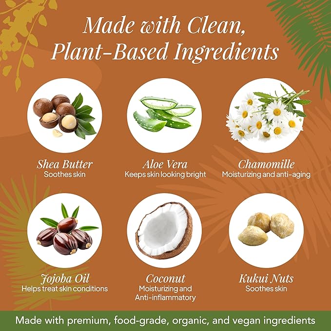 Saavy Naturals Body Cream Tropical Coconut Plant-Based Ingredients| Made In USA | Absorbent Shea Butter Vegan Formula, Thick and Creamy Body Moisturizer, Body Lotion for Dry Skin- 8.5 Fl Oz, 2 Pack
