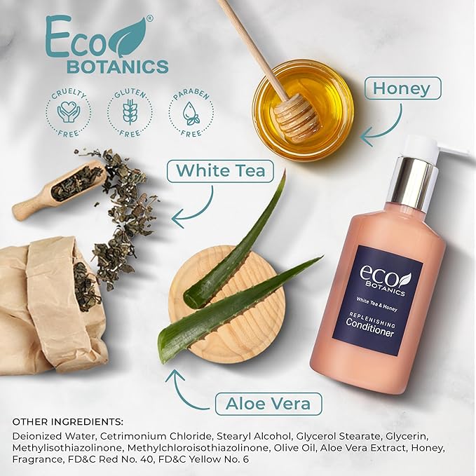 Terra Pure Eco Botanics Conditioner, Retail Size Hotel Amenities, 10.14 oz. (Case of 24)