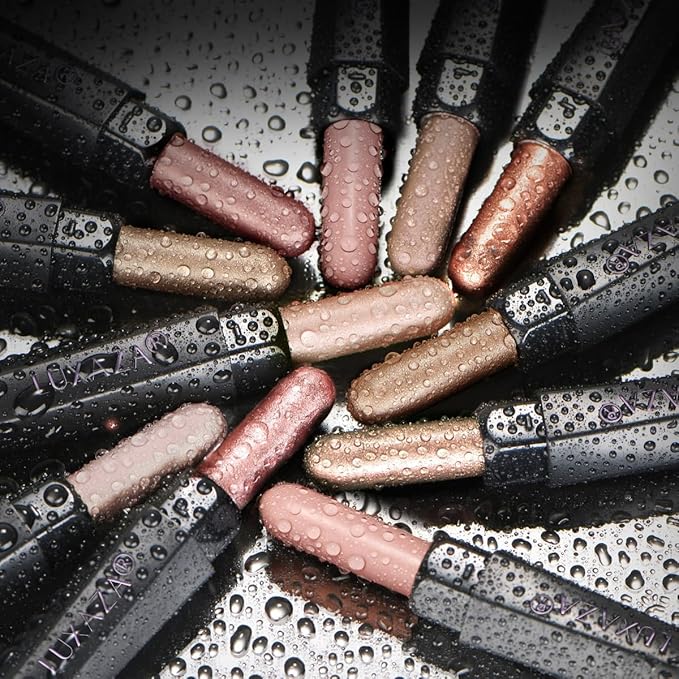 Orange Eyeshadow Stick Makeup Set 10PCS, Neutral Shimmer And Matte Cream Eye Shadow Palette, Metallic Bronze Smoky Eyeliner Brightener Crayon Kit, Ideal Gift for Women -Stellar Pink Quartz