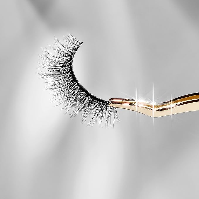Lilly Lashes Everyday Blushing Natural Lashes, Faux Mink Natural Eyelashes, False Eyelashes Everyday Use, Individual Lashes Reusable up to 20x, No Lash Glue Included (13mm)