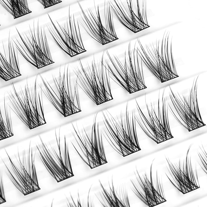 Lash Clusters DIY Eyelash Extension,80 Clusters Lashes 10mm 12mm 14mm 16mm Mix 3D Effect Eyelash,Easy to Apply at Home 14MM CROSS