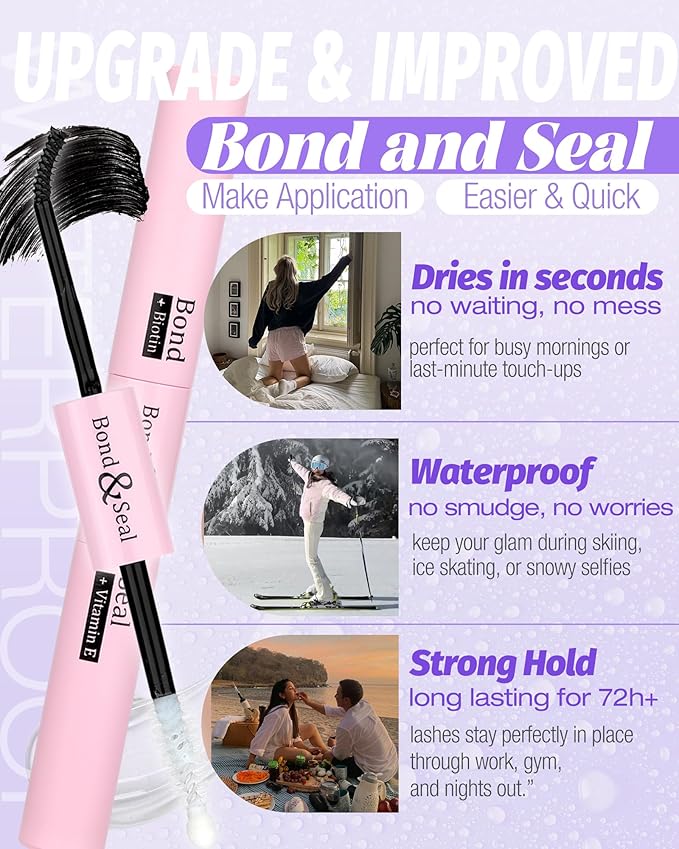 Volume Lash Clusters Kit with Spikes Manga Eyelash Clusters Wispy Cluster Eyelash Extensions Kit 12-20mm D Curl Spiky Individual Lashes DIY Lash Extension Kit with Quick-Dry Bond & Seal, Lash Tweezer