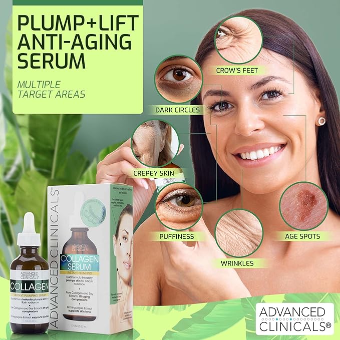 Advanced clinicals collagen facial serum,