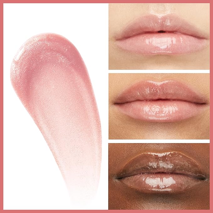 Maybelline Lifter Gloss, Hydrating Lip Gloss with Hyaluronic Acid, High Shine for Plumper Looking Lips, Opal, Pink Neutral, 0.18 Ounce