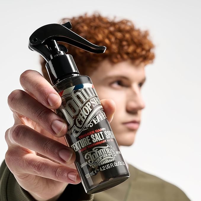 Johnny's Chop Shop, Trigger Happy Texturizing Salt Spray, Hair Styling for Men, 125ml