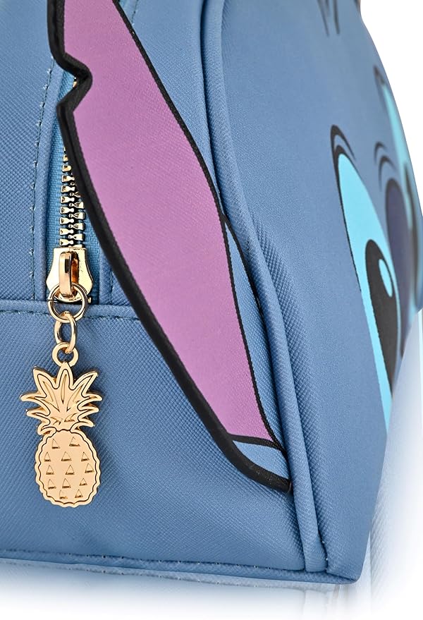 Disney Stitch Makeup Bag for Women | Lilo and Stitch PU Leather Travel Toiletry Bag for Women | Make Up Travel Bag Cosmetic Bag Makeup Pouch