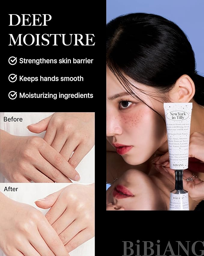Walnut Creek Green Hand Cream - Korean Hand Care for Moisturizing & Nourishment - Hydrating Hand Care Formula with Forest Bergamot Scent, Shea Butter & Niacinamide - 1.69oz