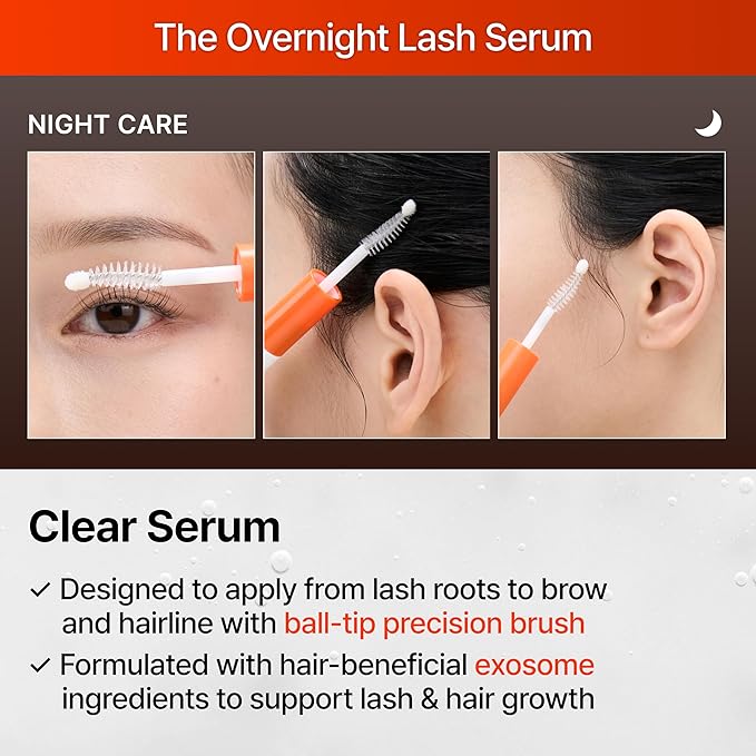 lilyeve GROWTURN Dual Lash Serum – Fuller & Longer-Looking Natural Eyelashes, Powered by Healthleaf Derived Exosome, 2-in-1 Mascara Serum for Day & Night Care, K-beauty, Korean Makeup, 0.27 fl. oz.
