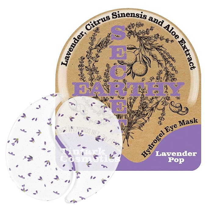 Tintark Lavender Hydrogel Under Eye Patches 28 Pairs 5 Minute Calming Hydrating Eye Mask for Puffy Eyes and Dark Circles Relaxing Cooling Under Eye Pads Ophthalmologist Tested